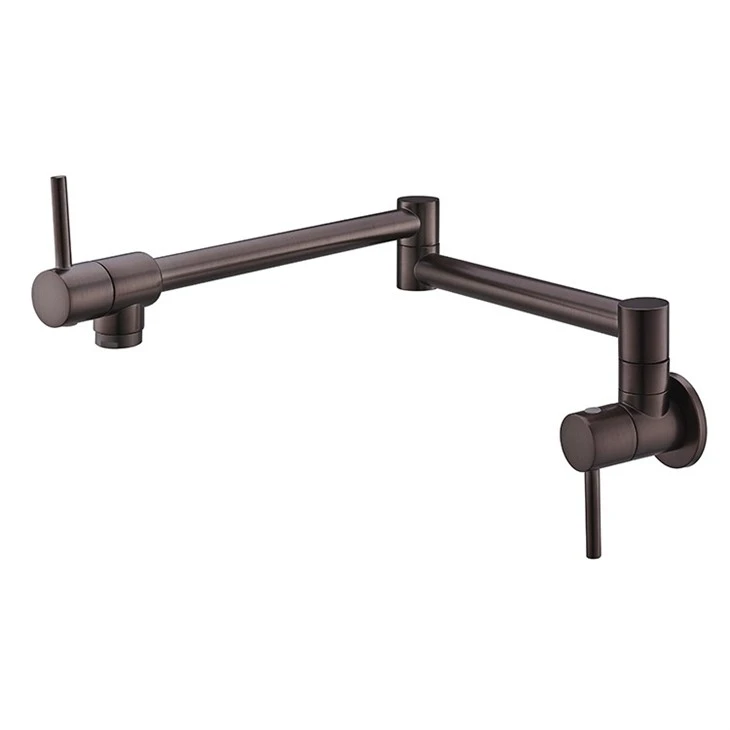 brass kitchen faucet and pot filler